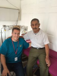 Dr. Clay Albrecht With one of the Patient